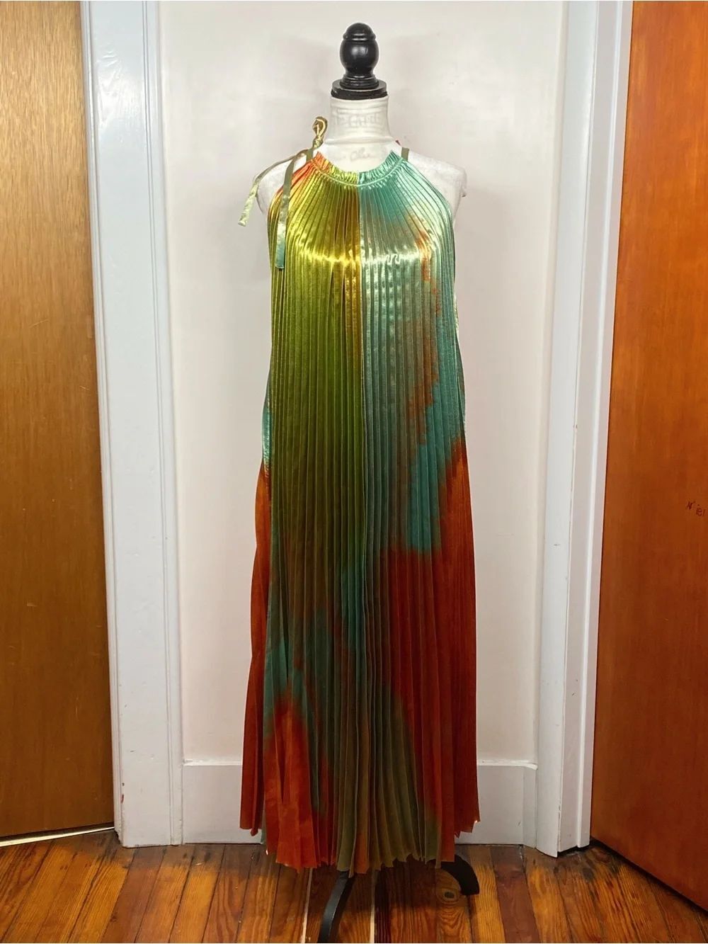 Ulla Johnson Desert Topaz Pleated Dress size 8 - Picture 2 of 11